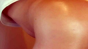 Uncensored Japanese not daughter bends over doggystyle for fucking and cum on ass from horny pussy surprise