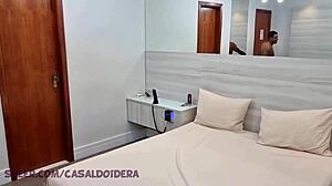 Backstage with slut Renatinha Paixão taking monster BBC in rough anal creampie and swallow