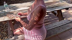 Italian Big Tits Milf Artemisia Love Flaunts Perfect Hot Body Outdoor In Florida With Smoke Fetish!