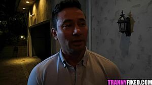 I feel so thrilled when trans babe Annabelle Lane surprises Gabriel Dalessandro with petite tits and ass play.