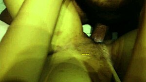 Black babe rides big cock deep in tight wet pussy