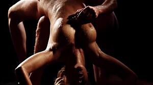 Incredible Blonde Duo With Huge Boobs Delights in Steamy Erotic Sex Bent Over Doggystyle and Riding Big Cock