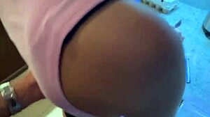 Sexy Alice Giving Blowjob To Her Boyfriend In Kitchen And Took Huge Cumload In Mouth