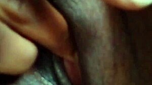 My wet pussy play feels so good as I finger this ebony BBW solo