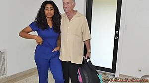 Amateur couple invites ebony bitch glenn for a wild threesome fuck session.