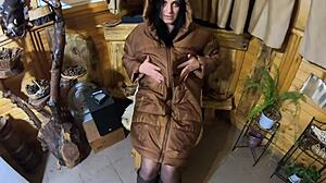 smoking and cum all over my new light brown long jacket- that's what my impotent husband craves- preview