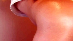 Uncensored Japanese not daughter bends over doggystyle for fucking and cum on ass from horny pussy surprise