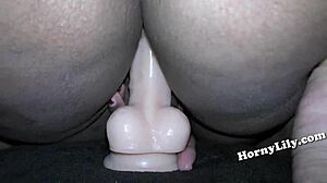 Indian Babe Sucks and Fucks Her Small 18+ Dildo in Horny Session