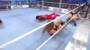 i feel excited watching wargames masculina at survivor series 2022 with intense wrestling action.