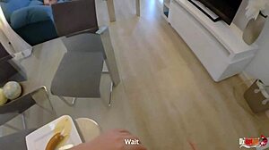 Hey stepmom, why are you giving mouth and ass to stepson in early morning rough sex with anal creampie?