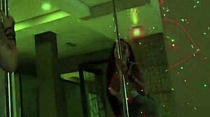 Elisa Sanches performs intense striptease with teasing and clothes ripping at private party in São Paulo Brazil