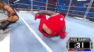 i feel excited watching wargames masculina at survivor series 2022 with intense wrestling action.