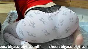 Pajama Cleaning Session With Subtle Doggy Pose