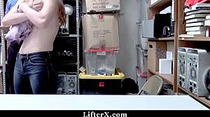 Loss prevention officer notes she entered the dressing room and exited with nothing