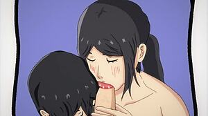 why do mikasa and pieck give armin such a steamy double blowjob in this parody?