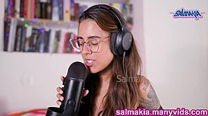 hey check out this asmr blowjob joi with me sucking and licking dildos like salmakia