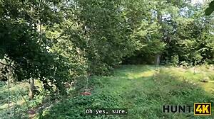 slutty redhead miss olivia tempts with natural tits and perfect body seducing producer publicly