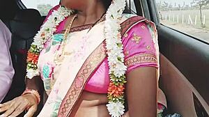Indian Sexy Saree Bhabi Car Romance Telugu Dirty Talks