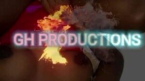 Oh damn, her chocolate teen pussy squirted so hard with juice in my face!