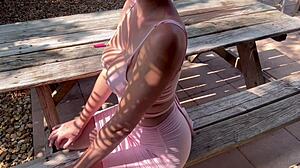 Italian Big Tits Milf Artemisia Love Flaunts Perfect Hot Body Outdoor In Florida With Smoke Fetish!