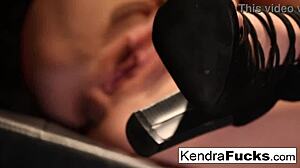 beautiful skinny brunette teen pornstar narrates her solo fingering session to ensure she cums hard