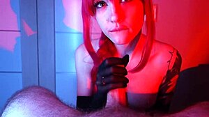 i use our new sex toy on him then give a satisfying blowjob while moaning cutely