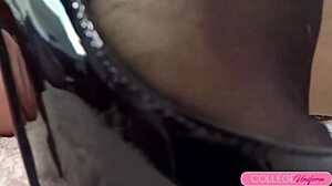 Jimena Lago crams the plumbers massive cock down her spaniard pussy... oh man, it's so wet and intense!