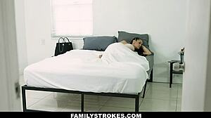 Dirty Videos with Miss Raquel Licking Feet and Riding Cowgirl in Bedroom