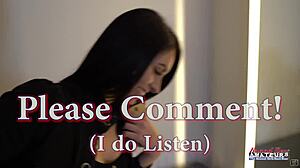 Skinny inked brunette Ashley Wolf casually rubs her hairy pussy and natural tits with a big dildo in solo play.