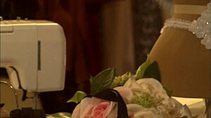 Intense Lesbian Strapon Action in the Rain with Asian Milf and Heels