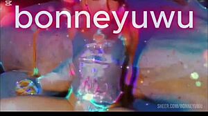 Bonneyuwu petite teen masturbates solo in her stepdad's garage