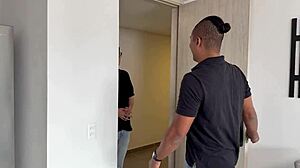 hey, latina gets anal from nerd with huge cock while hubby watches, intense orgasms! 🔥🍑