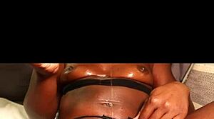 Watch my creamy pussy up close, Lola Black, as your naughty neighbor girl with pierced nipples