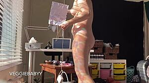 watching me tidy my room without clothes - complete voyeur fantasy pov video