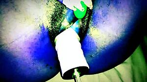 I can't believe how intense this dildo orgasm feels, my ebony pussy is throbbing so hard right now