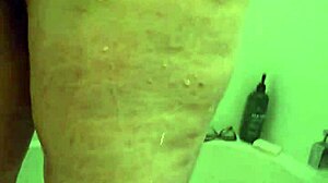 I spy on voyeur candid BBW milf getting soaking wet in shower with hidden cam