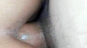 hard arab couple dives into sex with anal creampie inside big ass