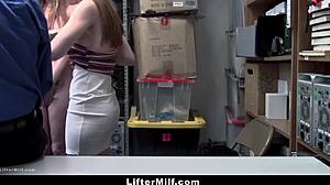 Why are we strip searched together, stepmom? This garage punishment for shoplifting feels so wrong!