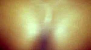 Black ebony cougar with big oiled ass and thong panties takes cock like bitch