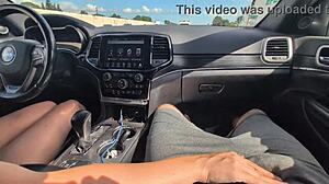 hey, wanna see this messy handjob with a huge cumshot while we're driving? it's wild and sticky, right?
