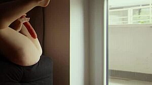 watch me tease my wet pussy lips close-up for the neighbors