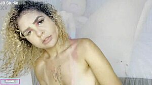 Watch this blonde slut Barbara Sol finger her wet pussy up close!