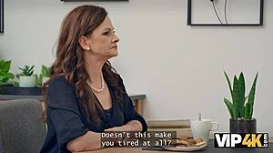 Czech Mature Cock Sitter Jerking Off in Stockings