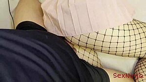 hey step-sister, bend over in that miniskirt for doggystyle pounding and squirting orgasm