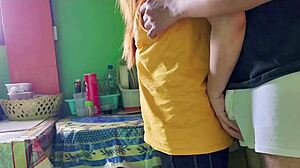 ngentot kakak ipar di dapur hampir crot didalam with cute chubby homemade action