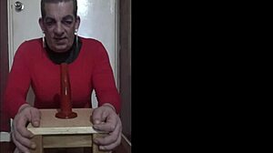 Oh man, this bisexual crossdresser is tasting his own ass from dildo toys 😈🍑