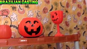 i love how the newbie viviane muniz shines as an incredible actress in this halloween brazilian casting with juicy pussy lips and big cock anal