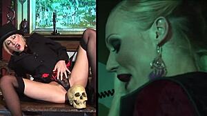 Natalia Faith Glamour Masturbation with Big Tits Babe in Lingerie