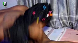 awilo sharp guy undresses ebony girl for hardcore fucking in bent over doggystyle!