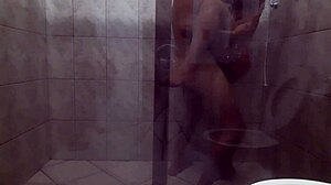 Sex In The Bathroom With A Big Couple Big Ass And Big Dick